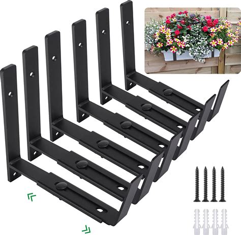 Window Box Brackets, Adjustable Planter Box Brackets, Heavy 